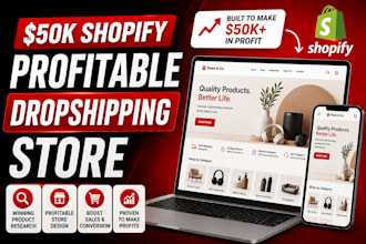 build profitable shopify dropshipping store