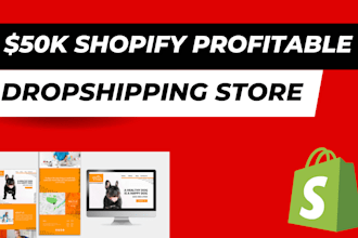 build profitable shopify dropshipping store