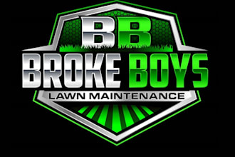 design landscape, lawn care, vegetable and garden logo