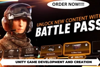 develop 3d multiplayer game, unity game development, shooting game for IOS