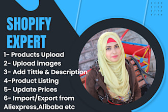 upload products to shopify store, product listing and data