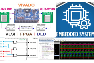 do fpga, verilog, vhdl using quartus, vivado, embedded systems, xilinx ise tasks
