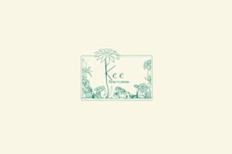 design extraordinary loveliness owned flower farm logo