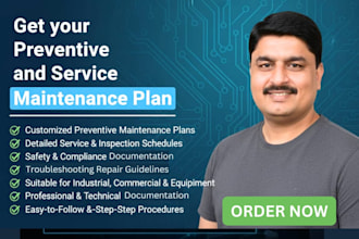 prepare preventive and service maintenance plan