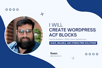 build advanced acf gutenberg blocks for your wordpress website