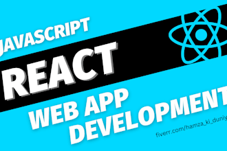 be react developer for your web app, website, web configurator, excel to website