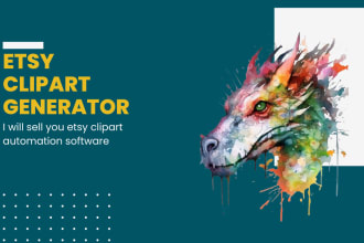 sell etsy clipart automation software