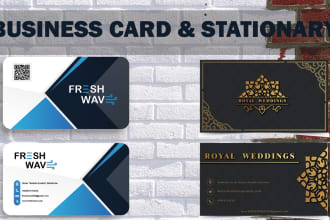 design your business card, stationary with all information