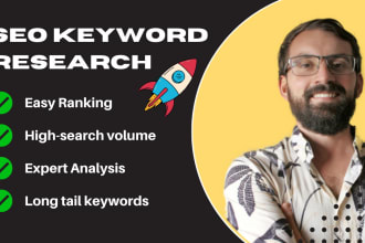 seo keyword research and professional website editorial plan