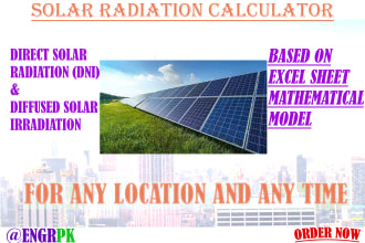 do solar radiation calculations for any location and time
