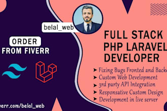 develop, fix laravel bugs, upgrade laravel web applications