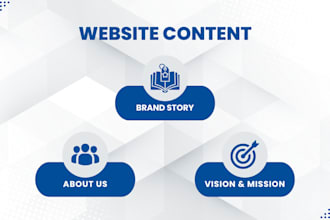 write your brand story, about us page, vision, and mission statement