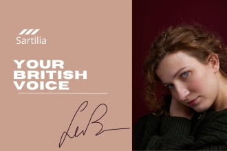 record a professional british english voice over in 24h