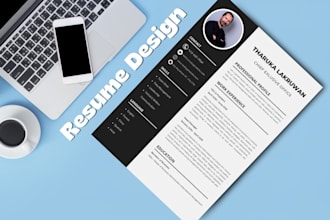 create your job winning CV, resume, and cover letter on canva 3h delivery