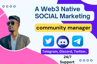 be your social media community manager web3 project