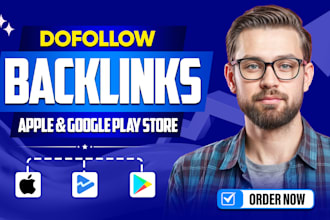 create dofollow backlinks from apple and google play store
