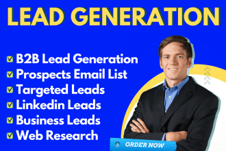 do b2b linkedin lead generation and web research