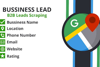 scrape business leads with google map scraping, data scraper for lead generation