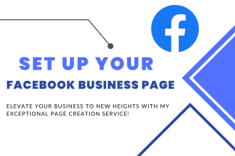 setup facebook page and design logo and banner in 24 hours
