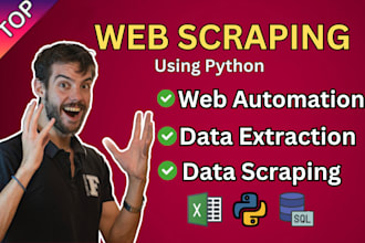 do python web scraping, data scraping and data mining