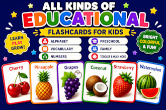 design printable educational montessori kindergarten flashcards for kids