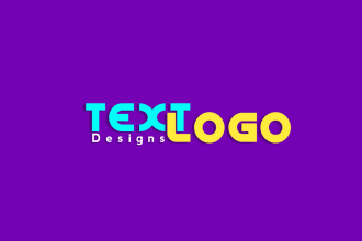 design professional font and typography, text logo