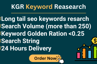 do kgr keyword research for your niche website blog