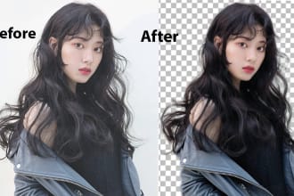 change or remove background  face retouching  image resize and change color