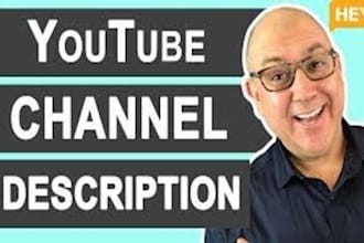 write SEO optimized description for youtube