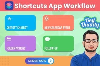 create custom shortcuts app workflow for mac or ios devices