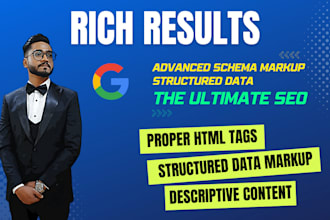 make your website eligible for rich results using schema markup, structured data
