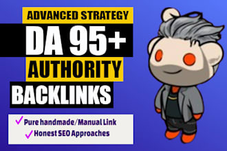 do 500 high authority da95 USA backlinks link building