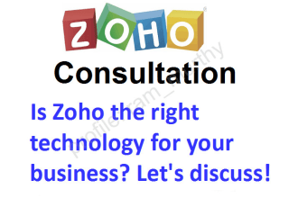 provide zoho consultation for you to decide if zoho is right for your business