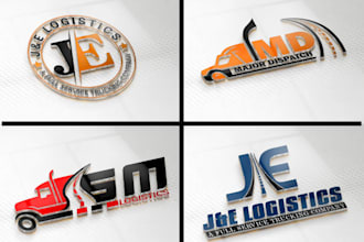 make an amazing trucking logistics delivery logo