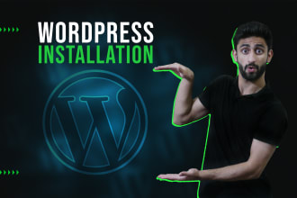 install wordpress on web hosting or install themes and plugins