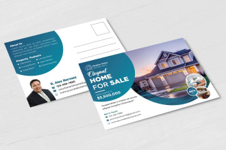 design real estate postcard