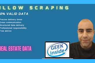 scrape and deliver structured data from zillow