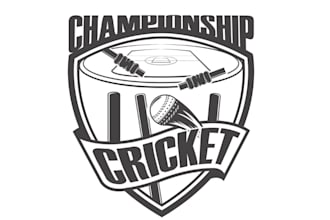make your awesome cricket logo design