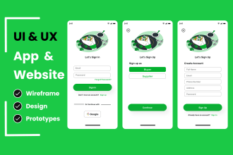 design mobile app,wireframe,ui design and prototype