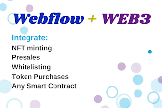integrate smart contracts into webflow applications
