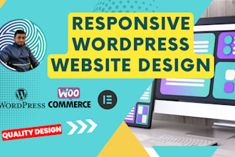 build responsive wordpress website by elementor builder
