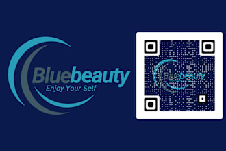 design timeless logo with qr code