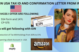 get your USA ein tax id for llc or idividual from the irs