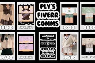 design good quality roblox clothing for you