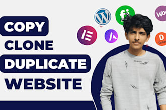 clone copy or duplicate website into wordpress