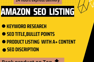 write your amazon listing optimization HTML description