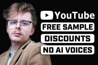 record an american male english voiceover