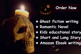 ghostwrite horror fiction articles, romantic novels, kids stories, ebook