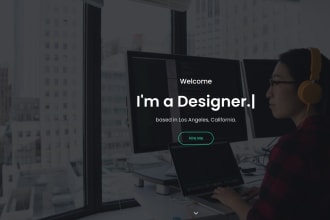 build a personal portfolio website, business website, landing page or blog