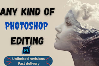 do photoshop editing, photo manipulation and retouching